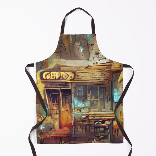 Item preview, The Coffee Neon Wonderland| Cyber city coffee sunset designed and sold by PsychicLove.