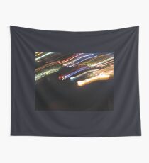 Light Trails at Night Wall Tapestry