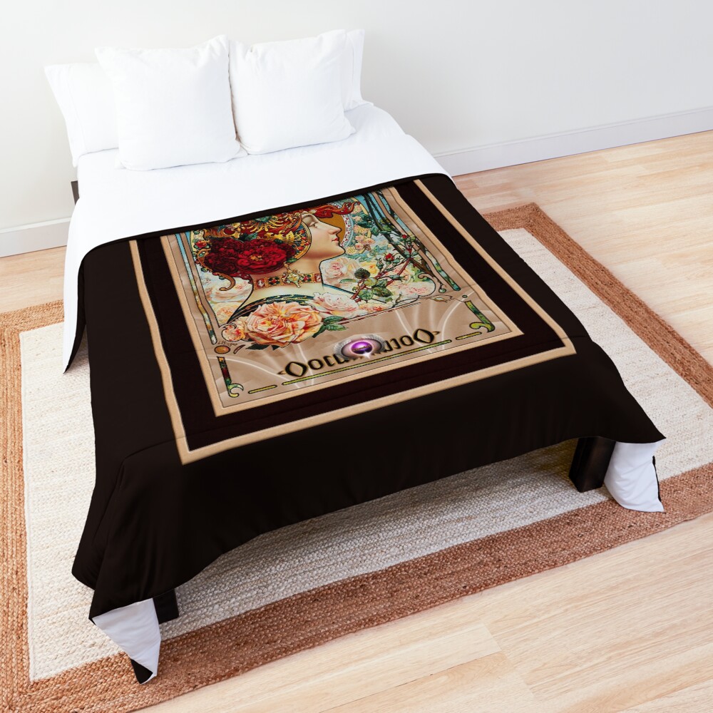 Charpentier-Deny by Louis-Théophile Hingre - A Floral Beauty 4 Charpentier-Deny by Louis-Théophile Hingre Vintage Illustration Xzendor7 Art Reproductions Comforter