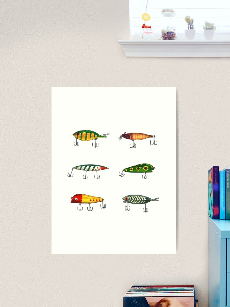 Vintage Fishing Lures 1 Art Board Print for Sale by tupa