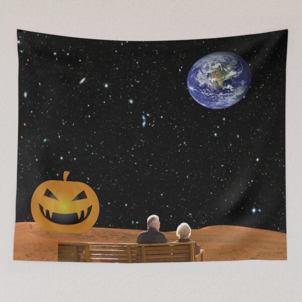 Item preview, Halloween Was Better On Earth Poster designed and sold by Teetans.