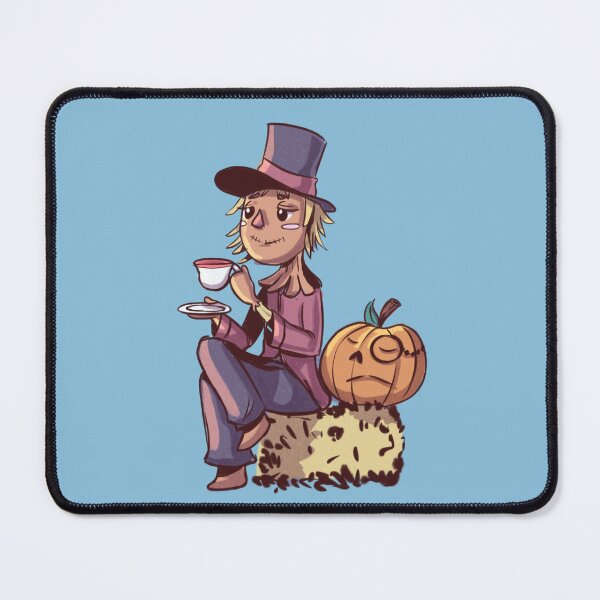 Item preview, Fancy Scarecrow drinking tea with Arrogant Pumpkin designed and sold by YazminCityArts.
