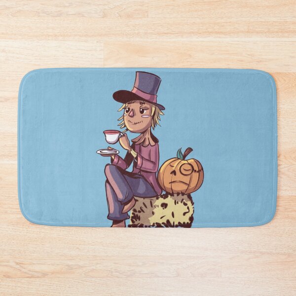 Item preview, Fancy Scarecrow drinking tea with Arrogant Pumpkin  designed and sold by YazminCityArts.