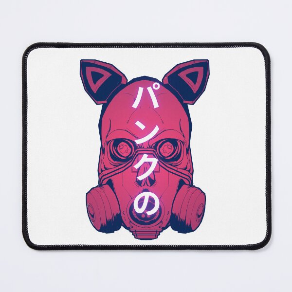 Item preview, Cyberpunk Skull Gas Mask Japanese Kanji - パンクの designed and sold by PVSKI.