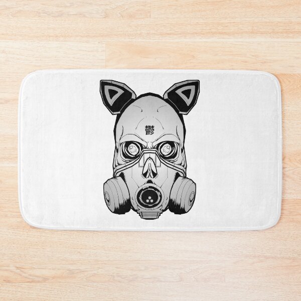 Item preview, Cyberpunk Skull Gas Mask Japanese Kanji - 鬱 designed and sold by PVSKI.