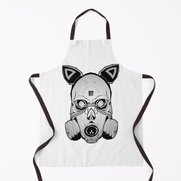 Item preview, Cyberpunk Skull Gas Mask Japanese Kanji - 鬱 designed and sold by PVSKI.