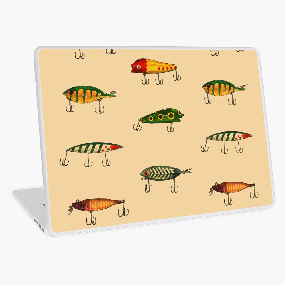 Vintage Fishing Lures Pattern Greeting Card for Sale by tupa