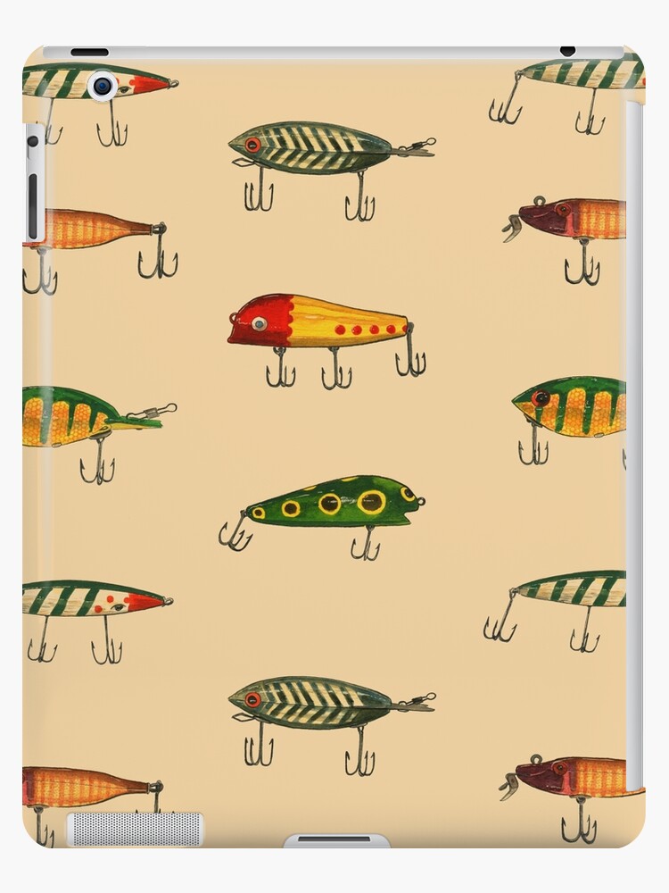 Vintage Fishing Lures Pattern | iPad Case & Skin