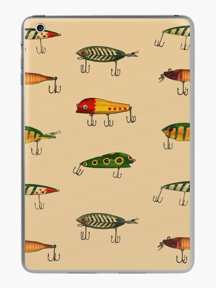 Vintage Fishing Lures Pattern iPad Case & Skin for Sale by tupa
