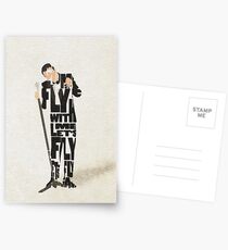 Typographic and Minimalist Frank Sinatra Illustration Postcards