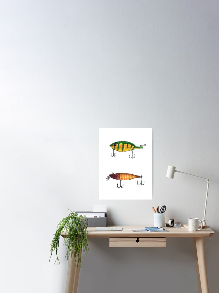 Póster for Sale con la obra «Señuelo de pesca» de DahlisCrafter