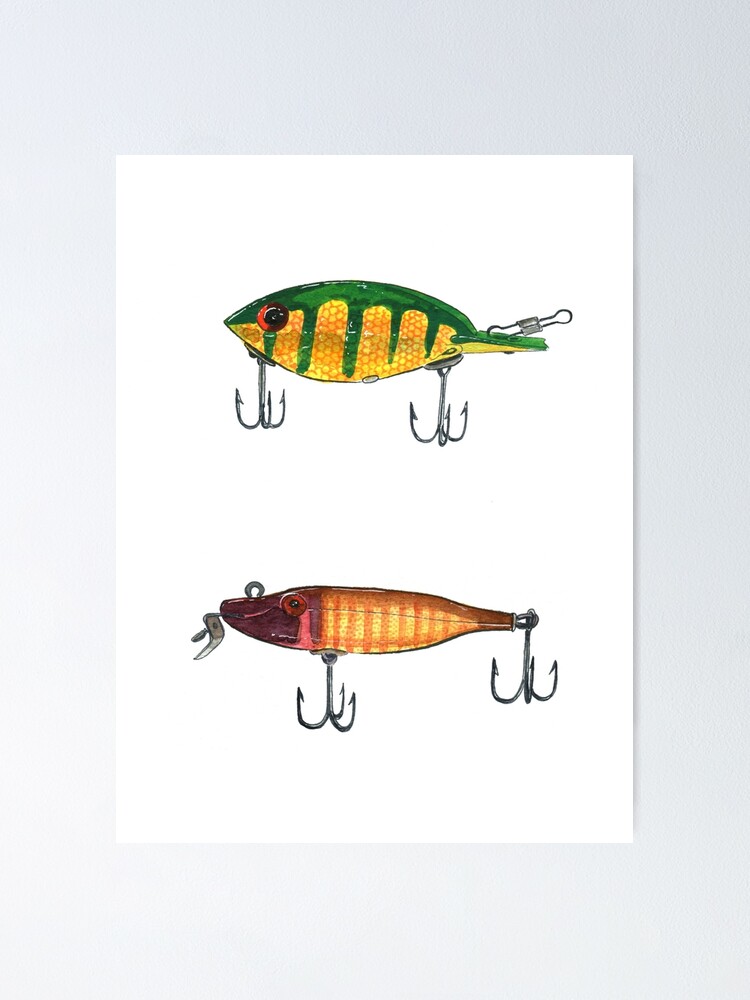 Vintage Fishing Lures 1 Poster for Sale by tupa