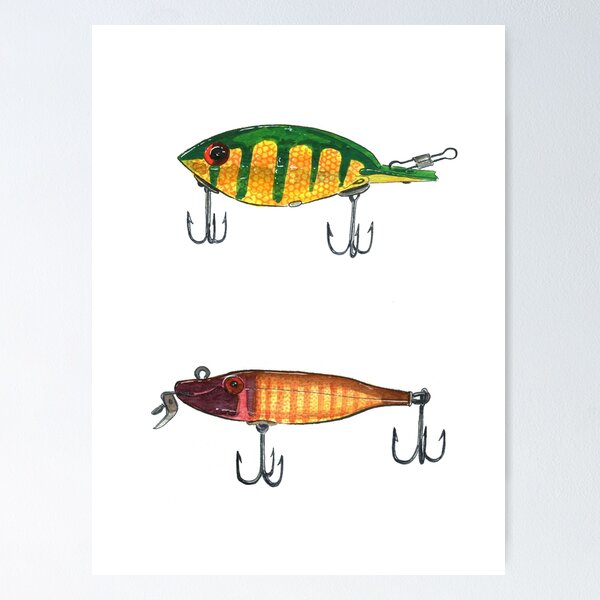 Vintage Fishing Lures Poster for Sale by tupa