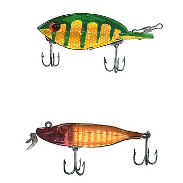 Vintage Fishing Lures 1 Art Board Print for Sale by tupa