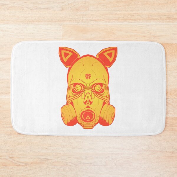Item preview, Cyberpunk Skull Gas Mask Japanese Kanji - 鬱 designed and sold by PVSKI.