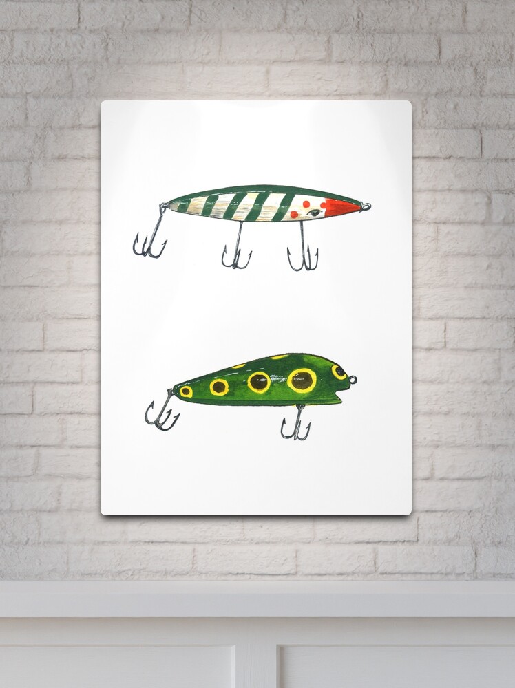 Vintage Fishing Lures Art Board Print for Sale by tupa