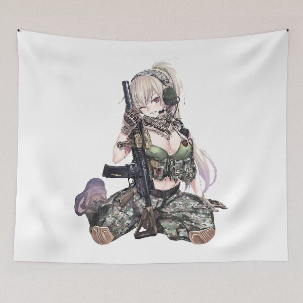 Aperçu de l'œuvre Wall Arts Military Art Fans Anime Cute Gun Special War Avez-vous entendu créée et vendue par MollySpielvogel.