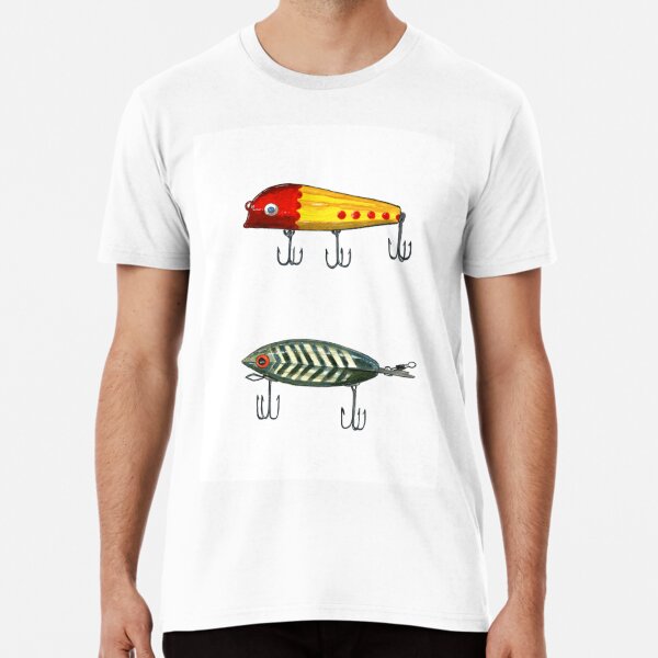 Vintage Fishing Lures 1 Fishing Men's Premium T-Shirt | Redbubble