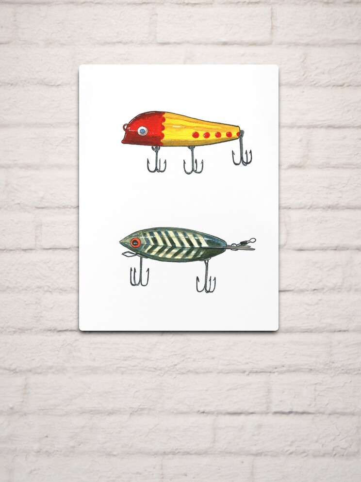 Vintage Fishing Lures 3 Metal Print for Sale by tupa