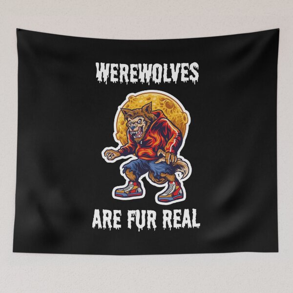 Item preview, Werewolves are fur real funny halloween costume horror movie designed and sold by absolutdesign.
