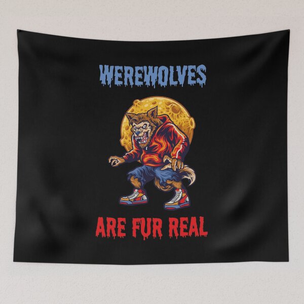 Item preview, Werewolves are fur real funny halloween costume horror movie designed and sold by absolutdesign.