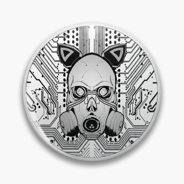 Item preview, Cyberpunk Skull Gas Mask Circuit Board designed and sold by PVSKI.