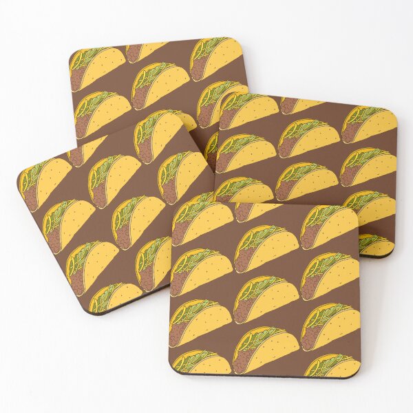 Item preview, Taco Food Pattern designed and sold by HotHibiscus.