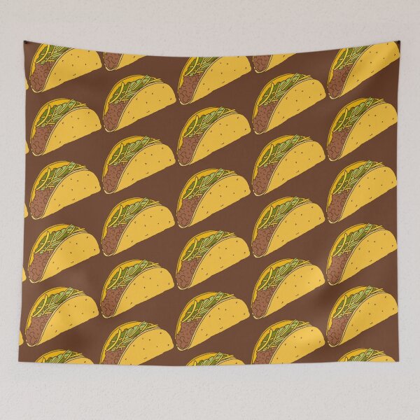 Item preview, Taco Food Pattern designed and sold by HotHibiscus.
