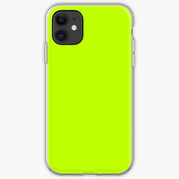 Bitter Lime Neon Green Yellow Solid Color iPhone Soft Case