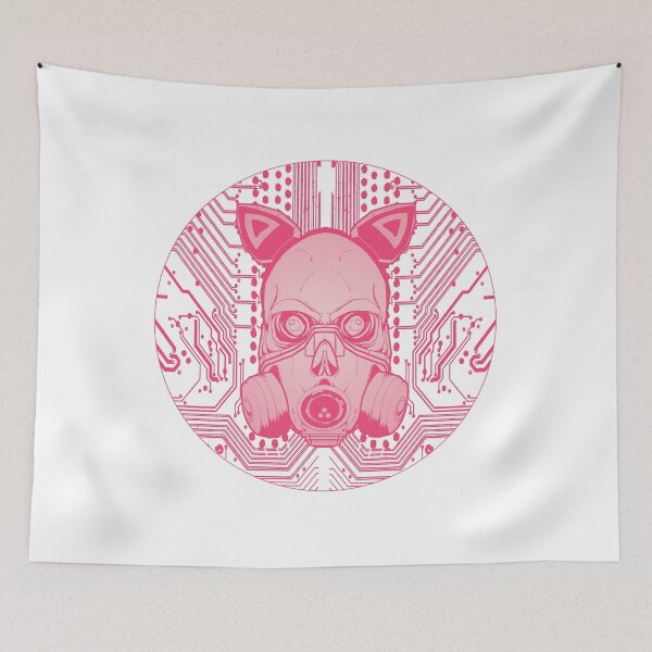 Item preview, Cyberpunk Skull Gas Mask Circuit Board designed and sold by PVSKI.