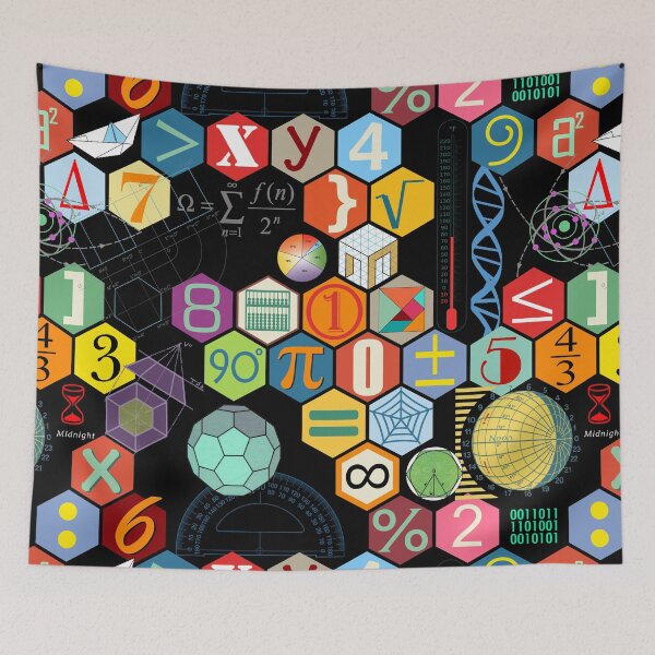 Item preview, Math in Black (Big) designed and sold by BessoChicca.