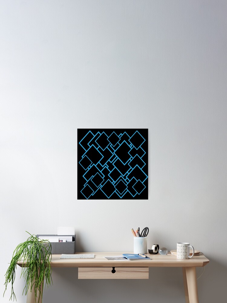 Thumbnail 2 of 3, Poster, square pattern designed and sold by MallsD.