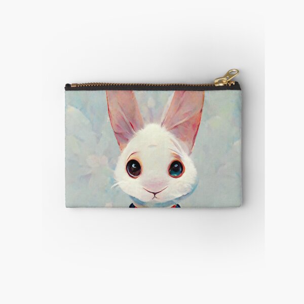 Item preview, Bunny Lover Cute Rabbit Portrait watercolor designed and sold by MayaDelaye.