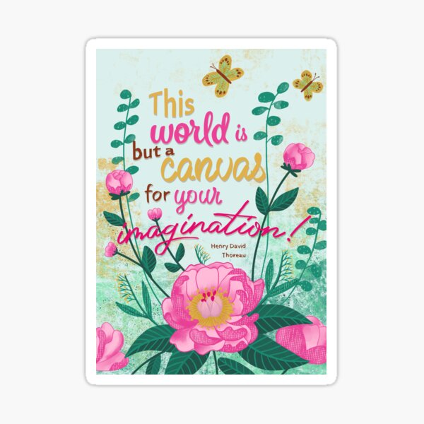 Peonies - Flowers for Thoughts Sticker
