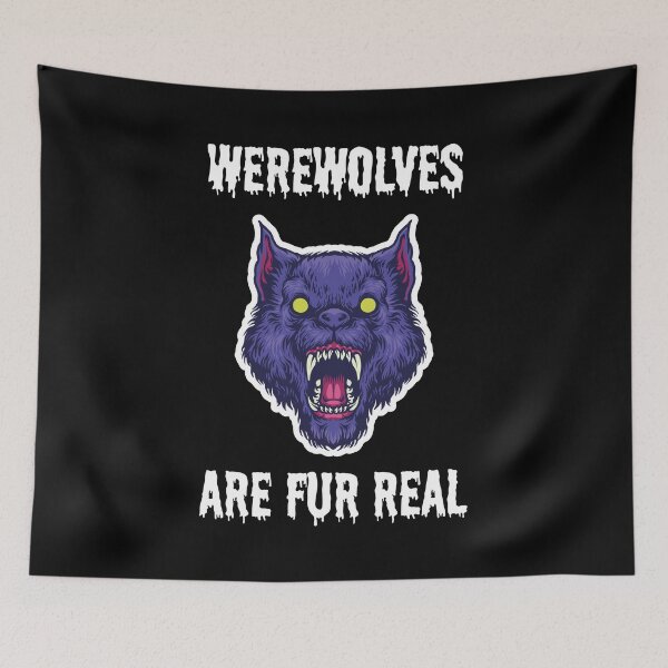 Item preview, Werewolves are fur real funny halloween costume horror movie designed and sold by absolutdesign.