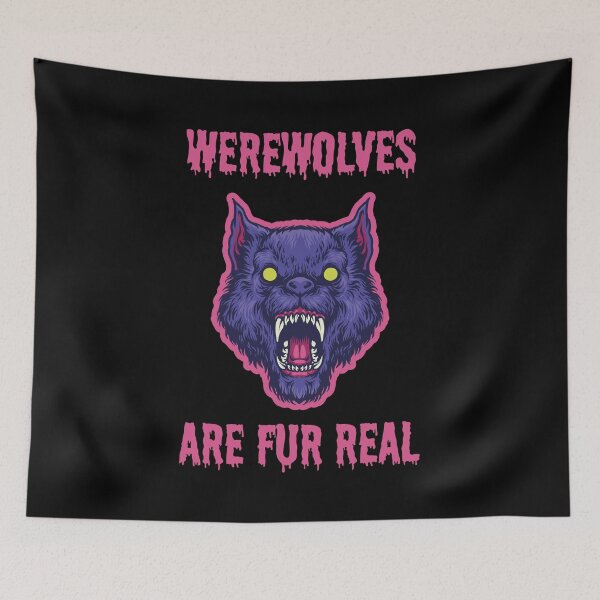 Item preview, Werewolves are fur real funny halloween costume horror movie designed and sold by absolutdesign.