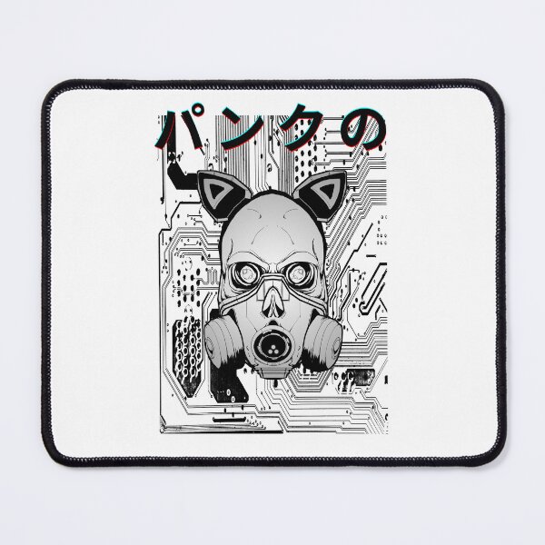 Item preview, Cyberpunk Skull Gas Mask Circuit Board Japanese Kanji - パンクの designed and sold by PVSKI.