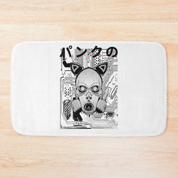 Item preview, Cyberpunk Skull Gas Mask Circuit Board Japanese Kanji - パンクの designed and sold by PVSKI.
