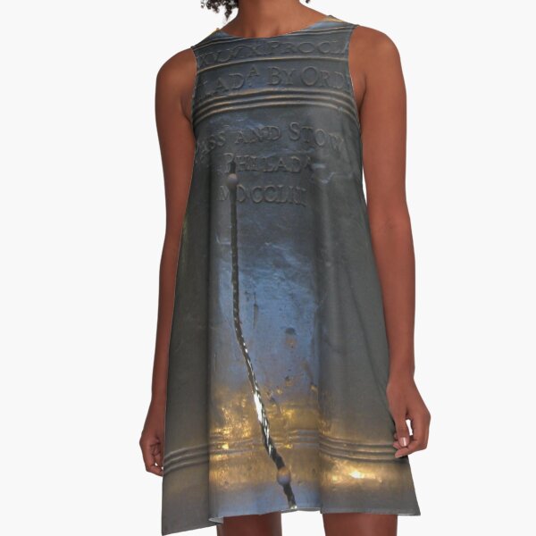 Fun Cracked Liberty Bell USA Halloween Costume Halloween A-Line Dress