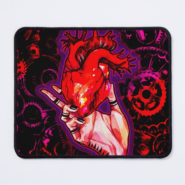 Item preview,  "Murmurs" - Digital Steampunk Art with Red/Pink Gears and Heart designed and sold by allthingsbb.