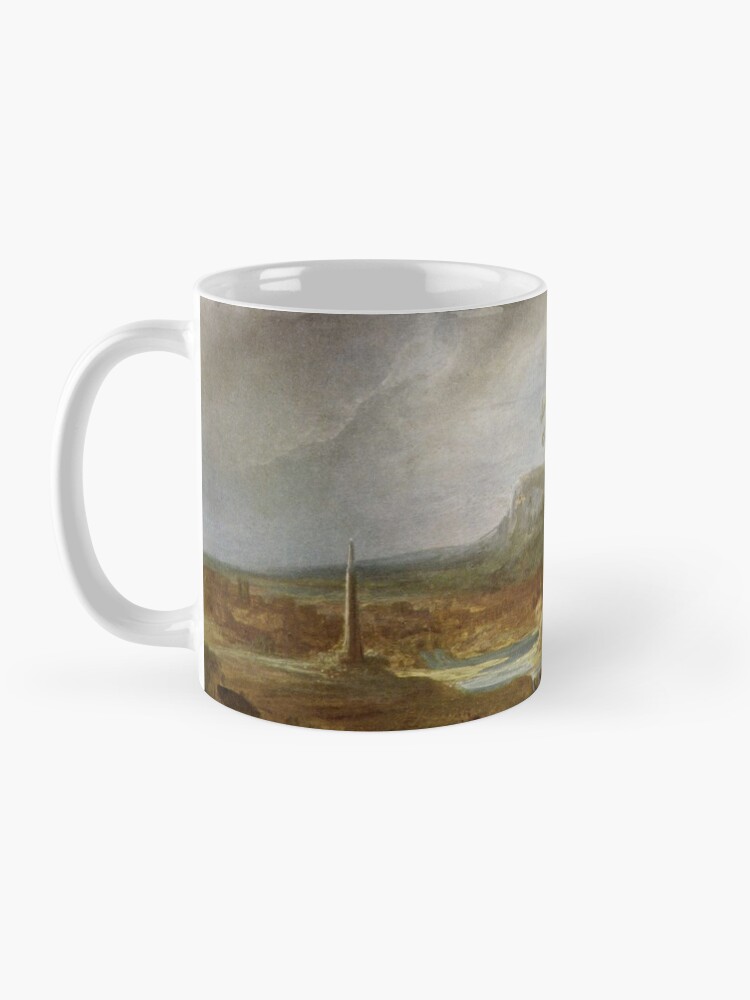 Alternate view of Stolen Art - Landscape with an Obelisk by Govert Flinck Mug