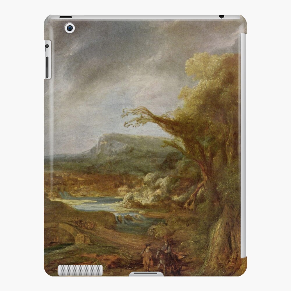 Stolen Art - Landscape with an Obelisk by Govert Flinck iPad Case & Skin