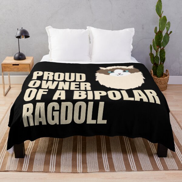 Item preview, Proud Owner of a Bipolar Ragdoll Ver 2 Cute and Funny Ragdoll Cat Quote Text Design designed and sold by thecatcouch.