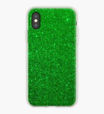 Emerald Green Shiny Metallic Glitter iPhone Case