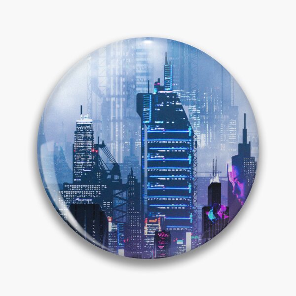 Item preview, Nightcity skyline cyberpunk designed and sold by CBuist.