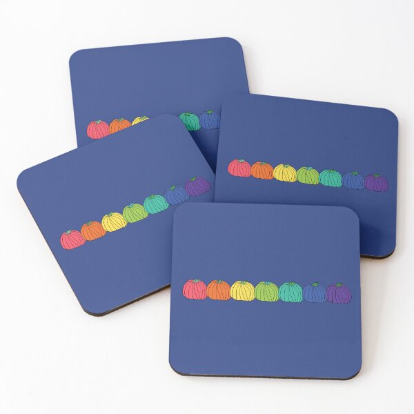 Item preview, Rainbow Colored Pumpkin Row designed and sold by ellenhenry.