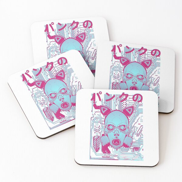 Item preview, Cyberpunk Skull Gas Mask Circuit Board Japanese Kanji - パンクの designed and sold by PVSKI.