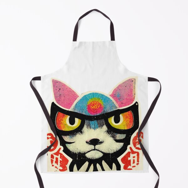 Item preview, big eyed cat wearing glasses designed and sold by keyd-studio.