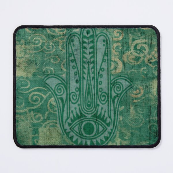 Item preview, Teal Boho Hamza Hand designed and sold by bipolarvirgoart.