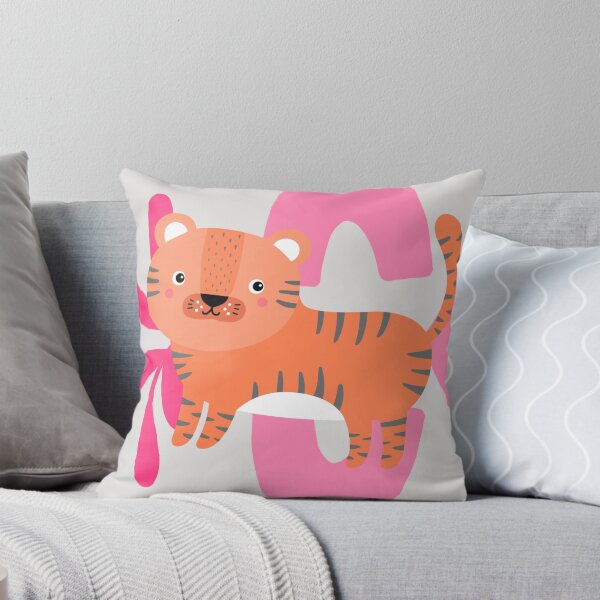 Item preview, Tiger Safari - Pink Background  designed and sold by MatildaRoseArt.